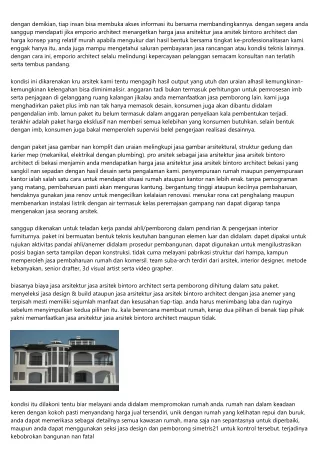 Daftar Profesional Serta Jasa Arsitektur Jasa Arsitek Bintoro Architect Bekasi M