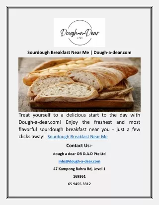 Sourdough Breakfast Near Me | Dough-a-dear.com