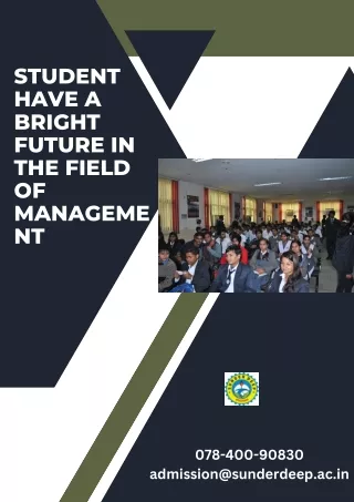 student have a bright future in the field