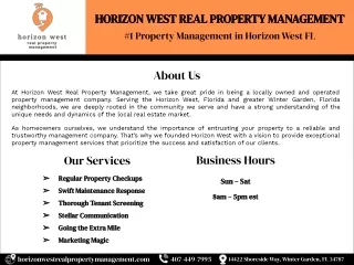 Horizon West Property Management