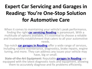 expert car servicing and garages in reading you re one stop solution for automotive care