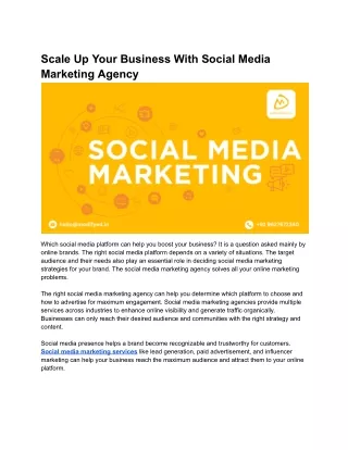 Scale Up Your Business With Social Media Marketing Agency