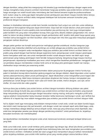 Daftar Kompeten Dan Jasa Arsitektur Jasa Arsitek Bintoro Architect Bekasi Terbai
