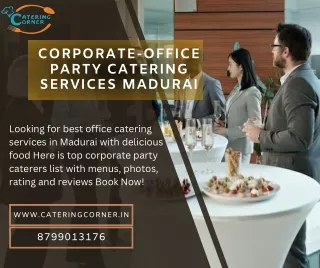 Best Office Catering Services in Madurai  Corporate Party Caterers