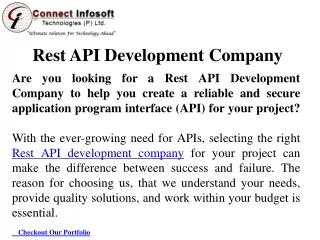 Backend API development company