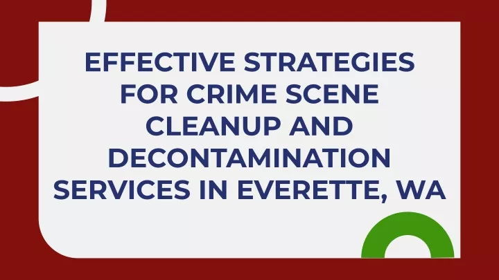 effective strategies for crime scene cleanup