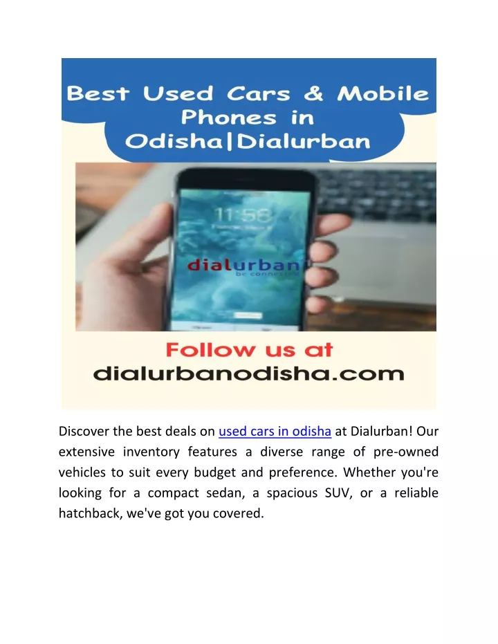 discover the best deals on used cars in odisha