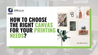How to Choose the Right Canvas for Your Printing Needs