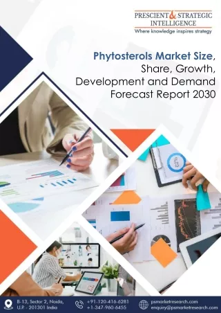 Phytosterols Market Trends Segment Analysis and Future Scope