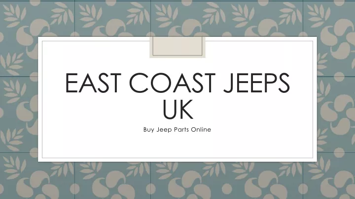 east coast jeeps uk