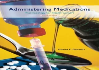 FREE READ (PDF) Administering Medications