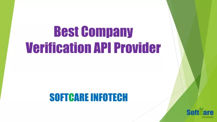 best company verification api provider
