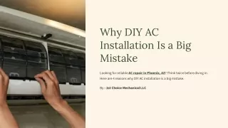 4 Reasons Why DIY AC Installation Is A Big Mistake