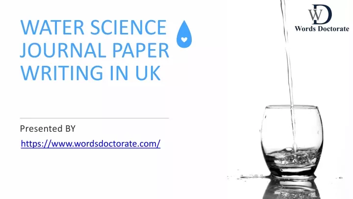 water science journal paper writing in uk