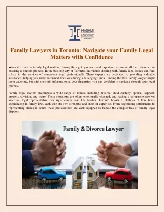Family Lawyers in Toronto Navigate your Family Legal Matters with Confidence