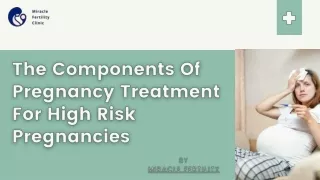 The Components Of Pregnancy Treatment For High Risk Pregnancies