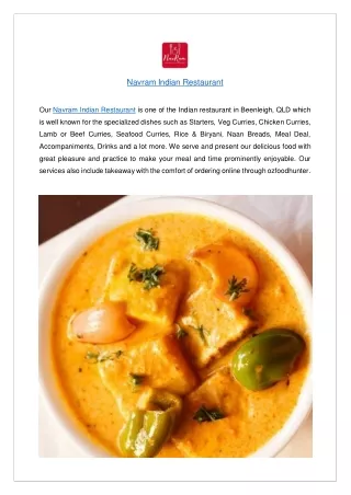 Up to 10% offer at Navram Indian Restaurant - Order now