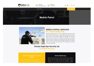 Mobile Patrol Security Services