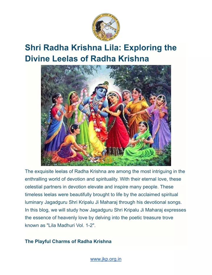 shri radha krishna lila exploring the divine