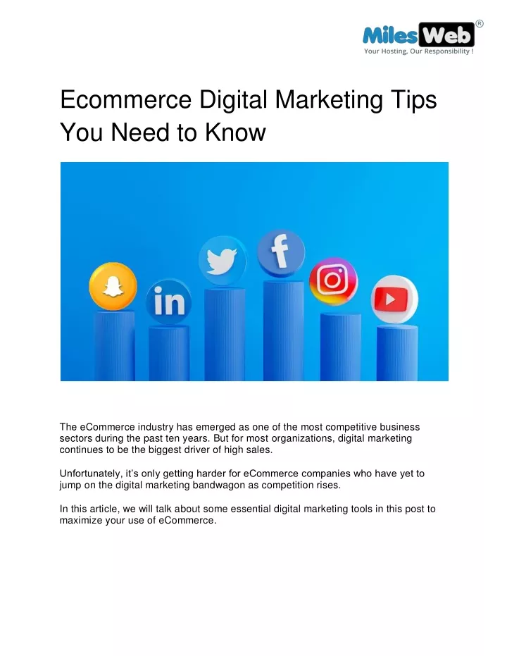 ecommerce digital marketing tips you need to know