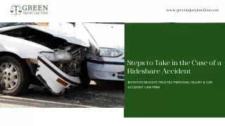 Steps to Take in the Case of a Rideshare Accident