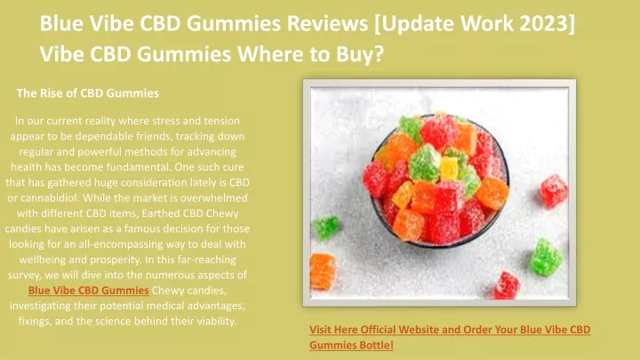 blue vibe cbd gummies reviews update work 2023