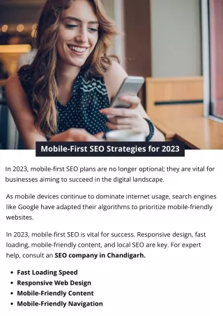 mobile first seo strategies for 2023