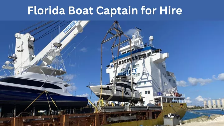 florida boat captain for hire