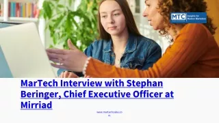 martech interview with stephan beringer chief