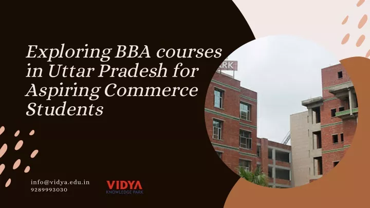 exploring bba courses in uttar pradesh