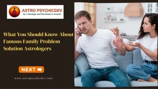 What You Should Know About Famous Family Problem Solution Astrologers