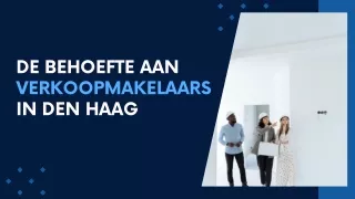 De behoefte aan verkoopmakelaars in Den Haag