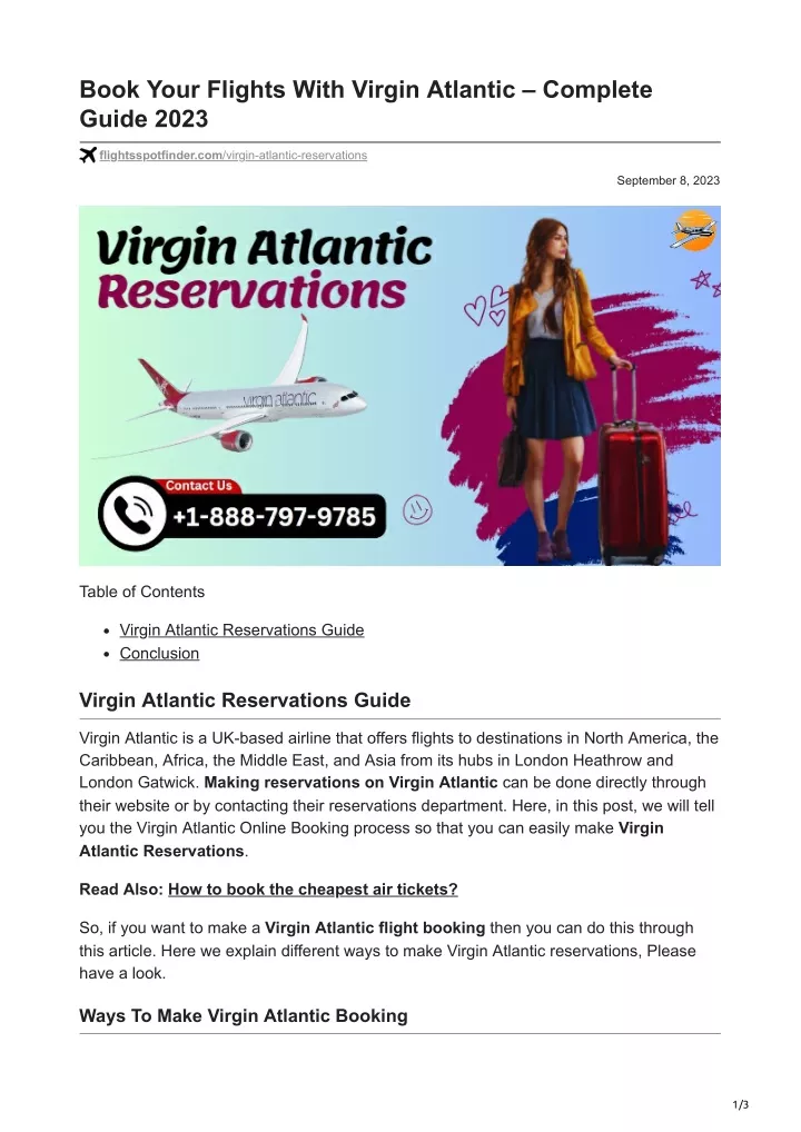 book your flights with virgin atlantic complete