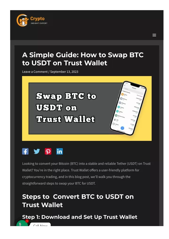 a simple guide how to swap btc to usdt on trust