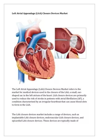 left atrial appendage laa closure devices market