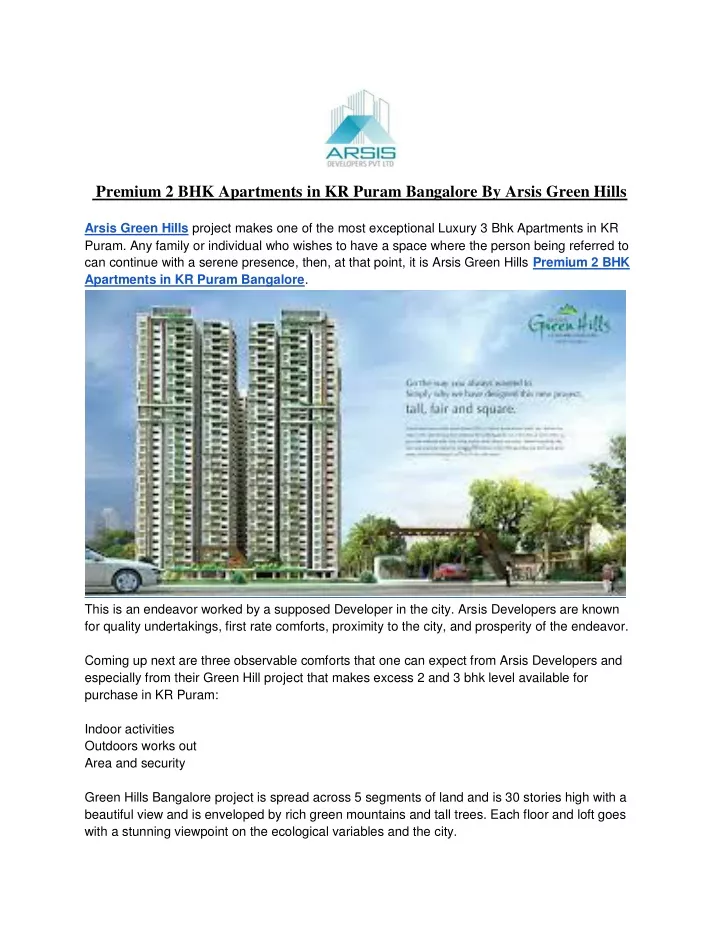 premium 2 bhk apartments in kr puram bangalore