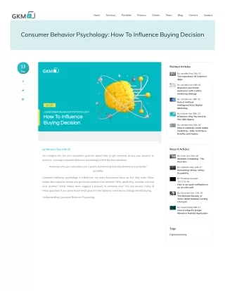 Consumer Behavior Psychology: How To Influence Buying Decision