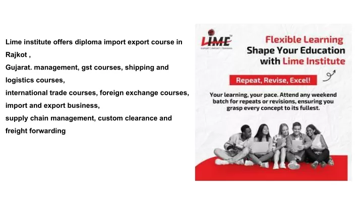 lime institute offers diploma import export