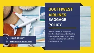Southwest Airlines Baggage policy