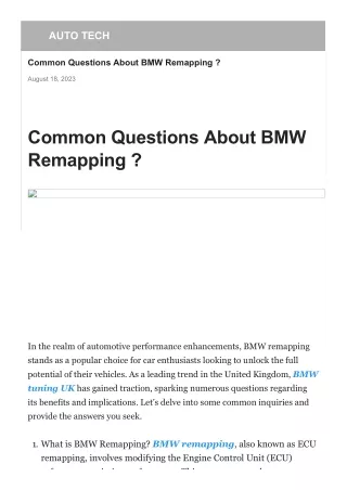 common-questions-about-bmw-remapping