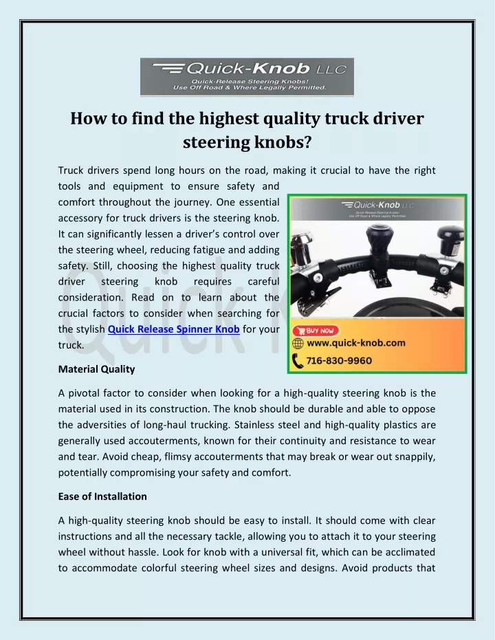 how to find the highest quality truck driver