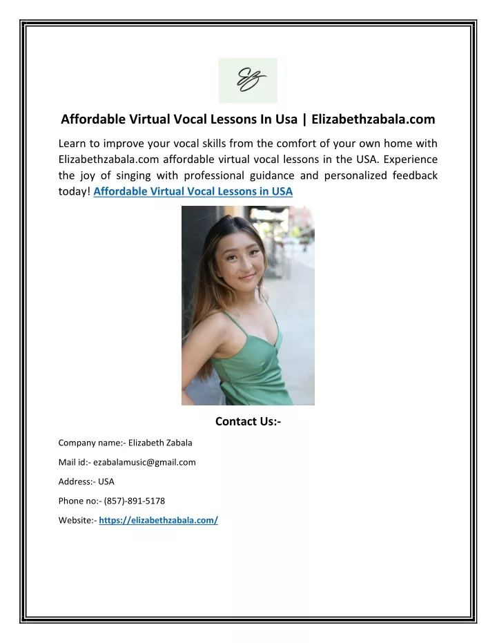 affordable virtual vocal lessons