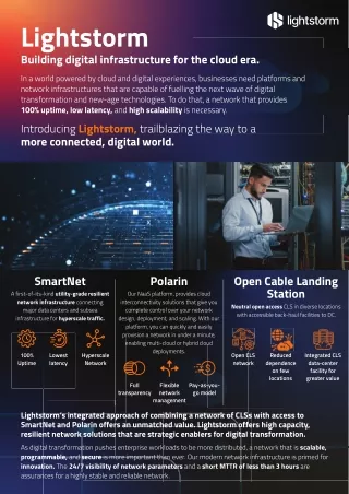 lightstorm building digital infrastructure