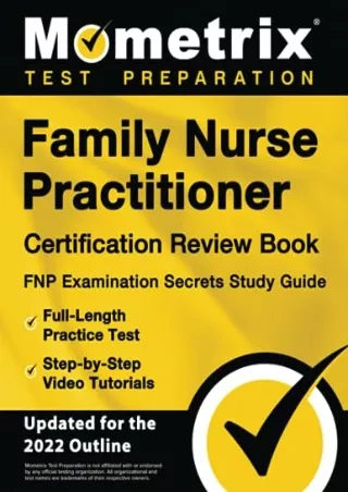 PDF/READ Family Nurse Practitioner Certification Review Book - FNP Examination Secrets