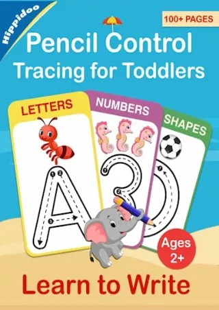 READ [PDF] Tracing For Toddlers: First Learn to Write workbook. Practice line tracing,