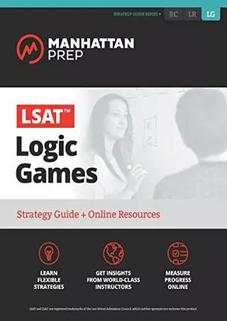 [PDF READ ONLINE] LSAT Logic Games: Strategy Guide   Online Tracker (Manhattan Prep LSAT