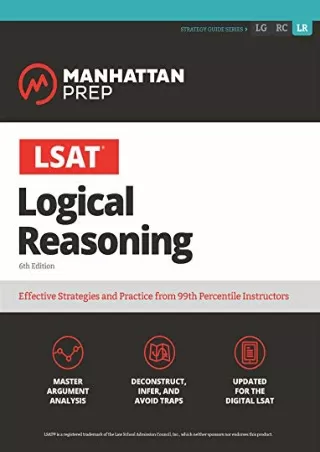 [PDF] DOWNLOAD LSAT Logical Reasoning (Manhattan Prep LSAT Strategy Guides)