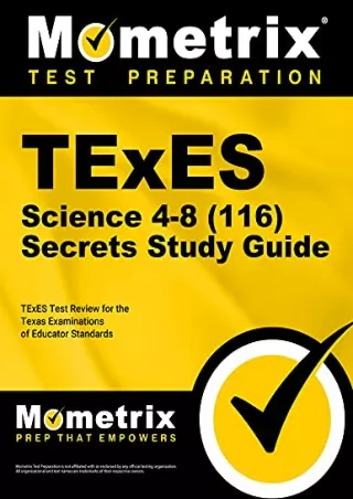 get [PDF] Download TExES Science 4-8 (116) Secrets Study Guide: TExES Test Review for the Texas