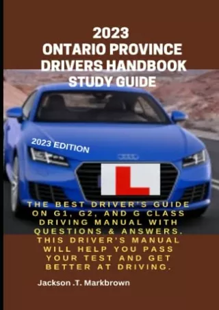 $PDF$/READ/DOWNLOAD 2023 Ontario Province Drivers Handbook study guide: The best driver’s guide on