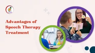 Advantages of Speech Therapy Treatment